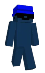 blue zodiac and blue Minecraft skin — Slim model