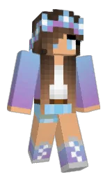 magalisx's Minecraft skin wearing the Aurora cape