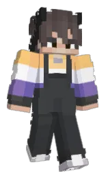 Woepan's Minecraft skin wearing the Pan cape