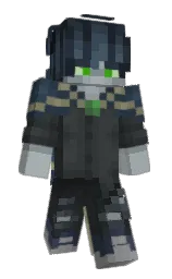 outer space and ebony clay Minecraft skin — Slim model