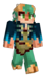 LowReso1ution's Minecraft skin wearing the Twisted cape