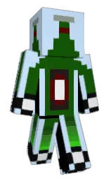 tropical blue and cod gray Minecraft skin — Slim model