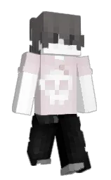 twilight and white Minecraft skin — Slim model
