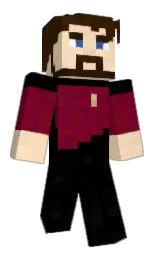 black and dark ebony Minecraft skin — Classic model — first worn by kooyking