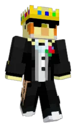 black and cod gray Minecraft skin — Slim model — first worn by DrozzyMC