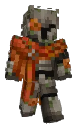 kenyan copper and cod gray Minecraft skin — Classic model — first worn by Muffin_TheGuy