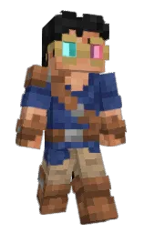 Cloutti's Minecraft skin wearing the 15th Anniversary cape
