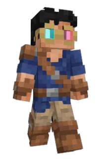 Front of Cloutti's skin