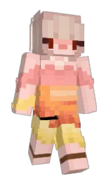 watusi and apricot peach Minecraft skin — Slim model — first worn by Jellie_Beans67