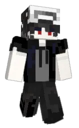 black and bridal heath Minecraft skin — Classic model — first worn by monkeymonkey0421