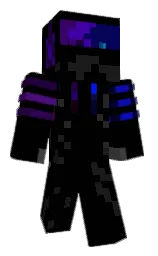 black and cod gray Minecraft skin — Classic model