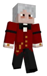 maroon and cod gray Minecraft skin — Classic model