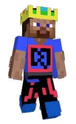 black and dodger blue Minecraft skin — Slim model