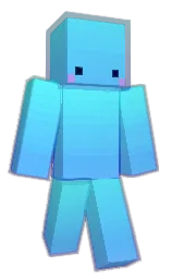 anakiwa and cyan / aqua Minecraft skin — Classic model — first worn by HYPERLUCKYBOY