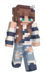 leather and white linen Minecraft skin — Slim model