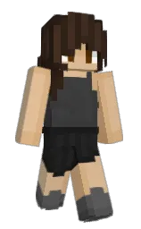 calico and cashmere Minecraft skin — Slim model — first worn by Its_Aurica