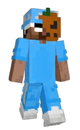 dodger blue and cloud Minecraft skin — Slim model