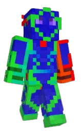 persian blue and malachite Minecraft skin — Classic model