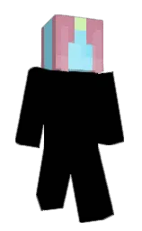 black and anakiwa Minecraft skin — Classic model — first worn by GuyNamedKaine