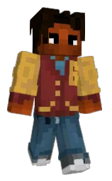 old gold and crown of thorns Minecraft skin — Classic model