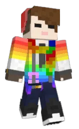 Vacillity_TTV's Minecraft skin wearing the Purple Heart cape