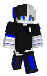 cod gray and blue Minecraft skin — Slim model — first worn by Cihad_Channel