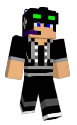 black and tacao Minecraft skin — Classic model