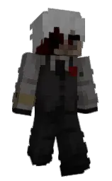 emperor and cod gray Minecraft skin — Classic model — first worn by Zeykoko