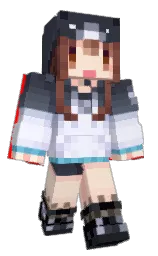 AZKIi__'s Minecraft skin wearing the Purple Heart cape