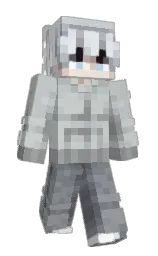 silver sand and oslo gray Minecraft skin — Slim model — first worn by JstAmber