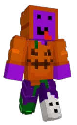 rose of sharon and burnt orange Minecraft skin — Classic model — first worn by Medianaud