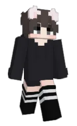 shark and cod gray Minecraft skin — Slim model — first worn by TheBlackCat159