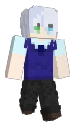 hawkes blue and half spanish white Minecraft skin — Classic model