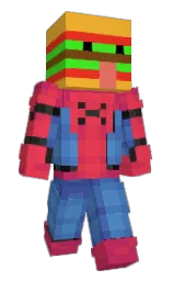 saffron and amaranth Minecraft skin — Slim model