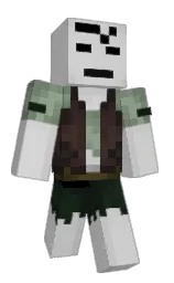 alto and silver Minecraft skin — Classic model — first worn by Dat1BushyBoi