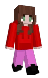 guardsman red and lavender magenta Minecraft skin — Slim model