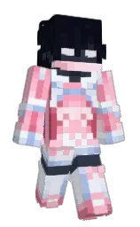 zircon and bright gray Minecraft skin — Slim model — first worn by DoodleSmoothie
