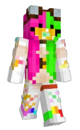 white and mercury Minecraft skin — Slim model