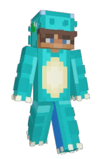 Front of Dinofyr's skin