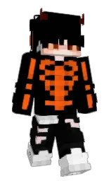 black and cod gray Minecraft skin — Classic model — first worn by i4andres_