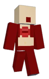 dark burgundy and raffia Minecraft skin — Slim model