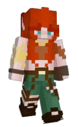 fire and dust storm Minecraft skin — Slim model — first worn by _Little_Akumu_