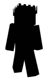 black Minecraft skin — Classic model — first worn by Evil_Notch