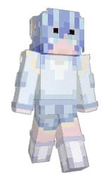 catskill white and link water Minecraft skin — Slim model — first worn by MooYuuuuuu