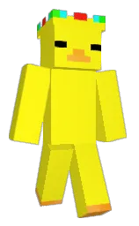 broom and yellow orange Minecraft skin — Classic model
