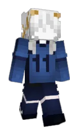 white and chambray Minecraft skin — Slim model — first worn by Proyectado