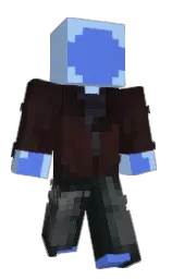 sail and cornflower blue Minecraft skin — Slim model — first worn by Aakiox