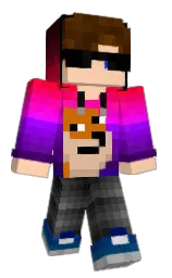 FRKU's Minecraft skin wearing the Migrator cape
