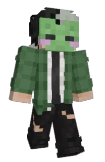 Front of Keaci's skin