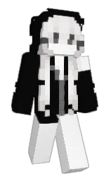 cod gray and white Minecraft skin — Slim model — first worn by lockete